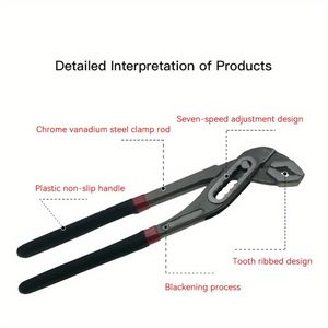 10 Inch Rãnh Doanh Kìm Có Thể Điều Chỉnh Đa-Mục Đích Nước Bơm Kìm Hàm Khóa Đẩy Nút Nhanh Chóng Điều Chỉnh Kìm - Product Image 3