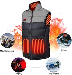 <span class=keywords><strong>Gilet</strong></span> <span class=keywords><strong>chauffant</strong></span> d'hiver décontracté pour homme et femme, coupe-vent, avec fermeture éclair, 3 températures réglables, lavable, <span class=keywords><strong>batterie</strong></span> non <span class=keywords><strong>incluse</strong></span> - Product Image 2