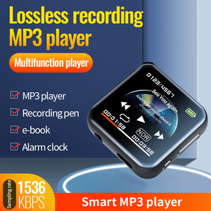 Lecteur MP4 mini portable personnalisé, directement de l'usine, avec réduction de bruit, commande vocale IA, radio FM et enregistreur vocal numérique pour étudiants - Product Image 2
