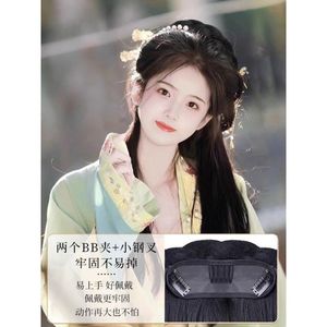 Peluca de disfraz antiguo, pelo liso, tejida a máquina, estilo Hanfu, para cosplay, uso general - Product Image 3