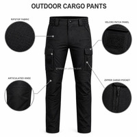 Pantalon de chasse tactique tout-terrain, pantalon cargo multi-poches, imperméable, séchage rapide, pour l'extérieur
