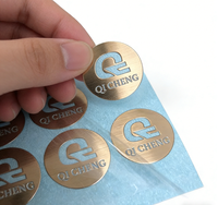 Autocollant de transfert UV personnalisé, logo 3D, autocollants métalliques en relief électroformés, autocollants de transfert en métal doré