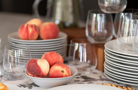 Linyi Queenza céramique porcelaine prix d'usine 8 pouces/8 "plats et assiettes vaisselle en porcelaine