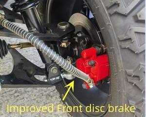 Véhicule de golf utilitaire tout-terrain électrique ou à essence <span class=keywords><strong>2</strong></span> places 4 roues avec grand lit de chargement pour le ramassage - Product Image 4