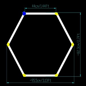 Car Wash Room Honeycomb Lamp 220V/110v Car Beauty Shop Customized Hexagonal Ceiling Lamp Auto Repair Garage <b>Workstation</b> Lamp - Product Image 5