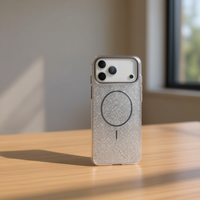 Étui magnétique en TPU+PC texturé gaufré avec anneau magnétique pour téléphone portable 13 Premium