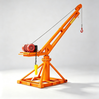 Mini-grue à flèche rotative à 360 degrés, utilisée pour le levage de câbles électriques de 1 tonne, personnalisation du support de grue
