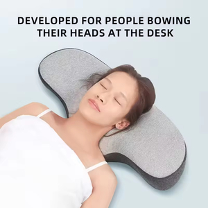 Oreiller cervical en mousse à mémoire de forme pour soulager les douleurs cervicales, soutien ergonomique pour la relaxation des épaules, maison, bureau, voyage - Product Image 3