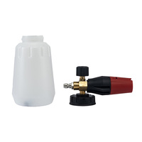 Vente en gros de canons à mousse de nettoyage portables rouge-noir de haute qualité 1L pour nettoyeur haute pression