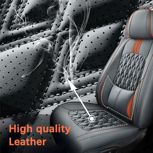 Housse de siège de voiture Xiangta, imperméable, classique, universelle, ensemble <span class=keywords><strong>noir</strong></span> <span class=keywords><strong>et</strong></span> <span class=keywords><strong>rouge</strong></span>, plusieurs couleurs, coussin de siège de voiture - Product Image 2