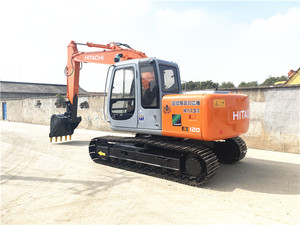 รถขุดตีนตะขาบฮิตาชิ EX120-5 ปี 2014 มือสองนำเข้า บุ้งกี๋ 1.2 เมตร น้ำหนัก 12 ตัน เครื่องยนต์ ปั๊ม PLC - Product Image 4