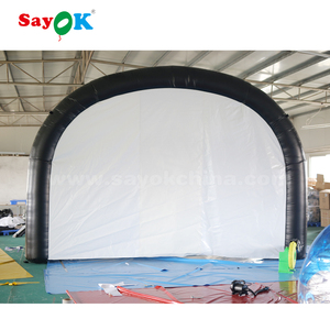 Kênh Bơm Hơi Ngoài Trời Khổng Lồ Màu Đen Có In Hình Lều Bơm Hơi Di Động Chất Lượng Cao - Product Image 3