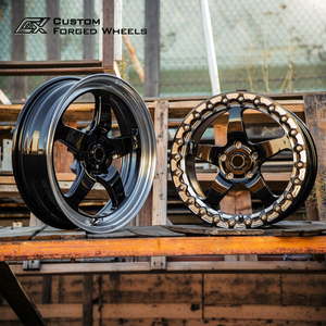 ล้อแม็กซ์ Beadlock ขนาด 17 18 นิ้ว 17x11 5x114.3 5 รู สีดำเงา ลาย 5 ก้าน สำหรับรถมัสแตง - Product Image 5
