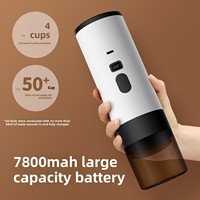 Machine à café portable entièrement automatique à capsules en plastique avec pompe à pression de 15 bars et réservoir d'eau de 0,5 L pour usage domestique et extérieur