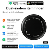 Traceur d'objets intelligent double système, étanche IP6X, compatible Google Find My Device pour Android/iOS, localisateur anti-perte mondial pour portefeuille