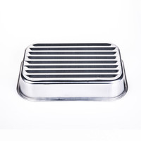 Plateau de cuisson jetable en aluminium, 3500ml, 1 pièce, grande taille, en aluminium, pour gâteau de dinde, rectangulaire, pour la cuisson, le stockage, offre spéciale
