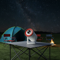 Projecteur intelligent portable JUNUO TURN1 H727 avec double Wi-Fi, mise au point manuelle, courte focale, Android 14, 720P, haut-parleurs intégrés, LCD, 200 lumens