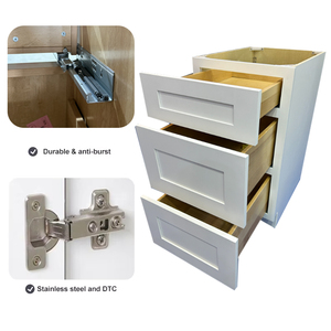 Gabinete de Cocina Modular Clásico Moderno Personalizado OEM |   <span class=keywords><strong>RTA</strong></span> / Melamina / Madera Contrachapada |   Ecológico |   Para uso en apartamentos y villas - Product Image 5