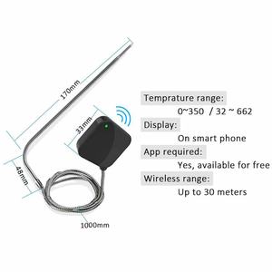 <span class=keywords><strong>Thermomètre</strong></span> numérique intelligent pour <span class=keywords><strong>Barbecue</strong></span>, pour BBQ d'extérieur, viande, <span class=keywords><strong>sans</strong></span> <span class=keywords><strong>fil</strong></span>, contrôle à distance, pour four, aliments - Product Image 2