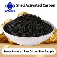 Granulés de charbon actif de coque de noix de coco 5-12 mesh, valeur d'iodure élevée 1200, certifié ISO 9001, pureté 99,99%, usage industriel spécial
