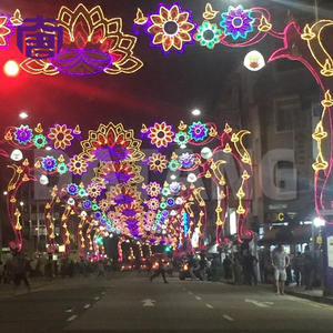 Luz de calle cruzada 2D personalizada para exteriores, impermeable IP65, para decoraciones navideñas LED, luz de decoración LED para festivales - Product Image 3