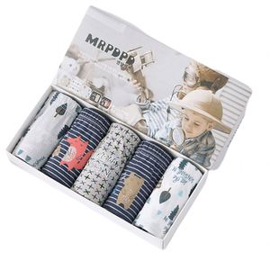 Sous-vêtements en coton 5 pièces <span class=keywords><strong>Boxer</strong></span> pour enfants Shorts pour garçons Ensemble de caleçons Cartoon pour bébé - Product Image 1