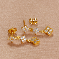 Agent de dropshipping Shopify pour les États-Unis, l'Australie et l'UE, fournisseur mondial 1688, dropshipping DDP, commande exécutée en 24h, boucles d'oreilles en zircon