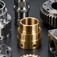 Pièces usinées CNC en métal sur mesure, composants usinés avec précision, service multi-matériaux 5 axes pour systèmes mécaniques