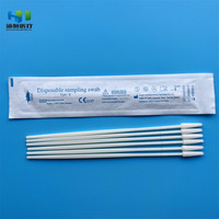 Test de papillome humain Hanheng Hpv examen de collecte de cellules médicales gynécologie écouvillon vaginal floqué en nylon cervical