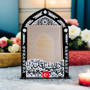 Hồi giáo kệ sách hiển thị giá đọc khung Acrylic đứng quran công thức chủ DIY quran Koran thánh cuốn sách đứng chủ - Product Image 5