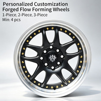 Ruedas FLowtone de Alta Gama para Carreras, para Opel Corsa D 15, Fabricadas en China, Ruedas de Aleación de 2 Piezas, Tamaño Personalizado, 4 Orificios
