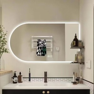 Espejo con Luz LED de Diseño Moderno para Montar en la Pared, Forma Irregular, para Hoteles, Apartamentos, Peluquerías, Pantalla Táctil Inteligente, Antivaho, 5 Años de Garantía - Product Image 3