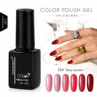 Fengshangmei 12ml Vernis à ongles en gel UV 3 étapes, auto-nivelant, non toxique, écologique, certifié MSDS, en bouteille, durcissement LED
