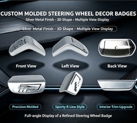 Autocollant d'emblème de volant pour VW R-Line GTS, décoration intérieure de voiture pour Passat Magotan Golf CC Sagitar