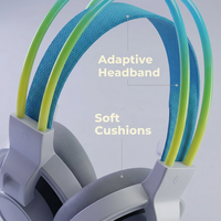 Casque filaire USB de haute qualité PJT-DEP2480, casque gamer, casque de jeu RGB, casque gamer