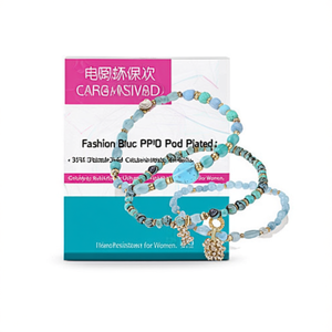 Fashion Beaded <b>Bracelets</b> <b>Set</b> Blue Stone PVD Gold Plated 316L Stainless Steel Sustainable Resistant Jewelry for Women - Product Image 2