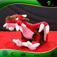 Jouets sexuels gonflables en peluche de Dragon rouge, jouet de Dragon Sexy de flamme