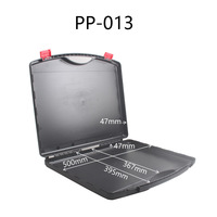 Série de boîtes à outils en plastique rigide PP à grille multi-compartiments, conception à cloisons, boîte de rangement protectrice portable, vente en gros