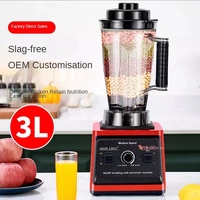   Blender commercial de grande capacité 2L avec mixeur-broyeur, machine robuste, portable, pour smoothies glacés