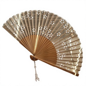 Éventail manuel traditionnel en bois naturel, surface polie et lisse, poignée ergonomique, léger, pour mariage - Product Image 1
