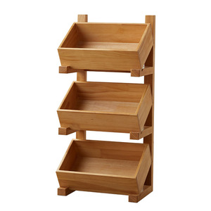 Itchen-estante de almacenamiento de madera, estantería de <span class=keywords><strong>2</strong></span>/<span class=keywords><strong>3</strong></span> capas, estantería - Product Image 1