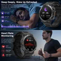 Jam Tangan Pintar Outdoor Pria SENBONO K56pro Dilengkapi Fitur Panggilan Nirkabel IP68 Pemantau Detak Jantung Pelacak Kebugaran Smartwatch Tahan Air