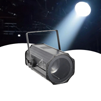 Luz Fresnel con Zoom COB de 200W 6-50 °   Luz de Superficie LED con Zoom Electrónico y Enfoque DMX512, Foco de Estudio para Teatro y Estudio de TV