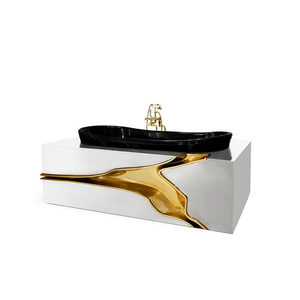 <span class=keywords><strong>Baignoire</strong></span> autoportante en marbre italien avec <span class=keywords><strong>douche</strong></span> en acier inoxydable craquelé, robinet de salle de bain de luxe haut de gamme inclus (non inclus) - Product Image 6