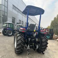 Tracteur agricole AGRO TD90HP 4WD, prix du tracteur agricole 4x4, tracteur agricole à roues avec lame de bulldozer