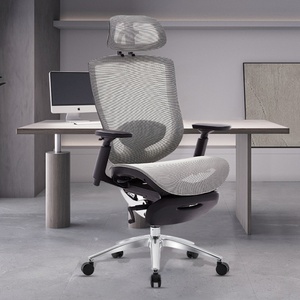 Office Furniture Supplier Staff Mesh Computer Desk Ergonomic Executive Chair Chairs Office With <b>Footrest</b> - Product Image 2