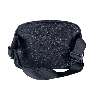 Bolsa de Cintura Personalizada com Strass Preto e Glitter com Logo da Equipe para Dança, Cheerleading, Clubes e Equipes Esportivas - Product Image 5