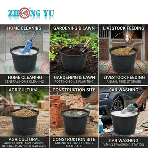 ZY1004-16 Seau en plastique de 16 litres pour la construction, seau noir pour le ciment - <span class=keywords><strong>10</strong></span> <span class=keywords><strong>L</strong></span> 12 <span class=keywords><strong>L</strong></span> 14 <span class=keywords><strong>L</strong></span> 16 <span class=keywords><strong>L</strong></span> - Product Image 5