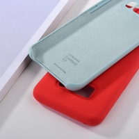 Emballage de détail étui en silicone liquide d'origine housse de protection souple pour Samsung Galaxy S10 S20 Plus s10e Note 10 + 20 + S7 edge