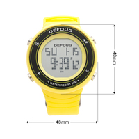 Montres de sport numériques à écran LED coloré, étanches et lumineuses pour hommes, femmes et enfants, avec affichage de la date et de la semaine, alarme, pour une utilisation en extérieur